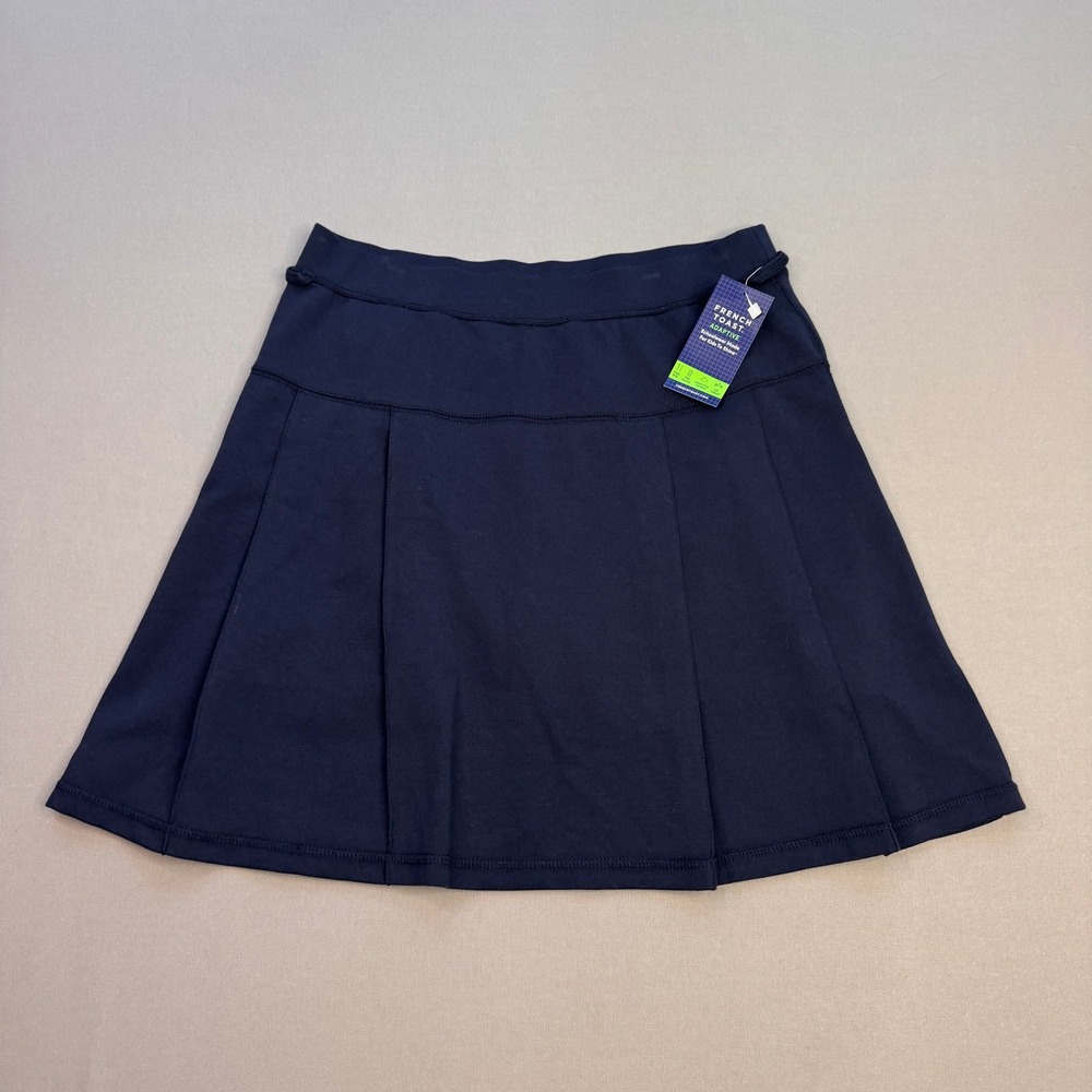 French Toast Adaptive Navy Blue Pleated Skort Girls XL 14/16 School Uniform NEW